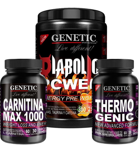 Preentreno Diabolic Quemagrasa Thermogenic Carnitina Genetic