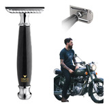 Rastrillo Moderno Doble Filo Platinum Coat Biker Shave Royal