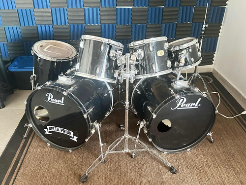 Batería Pearl Export Series Doble Bombo Negra