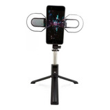 Palo Selfie Con Luz Doble Plegable Bluetooth Trípode Monopod