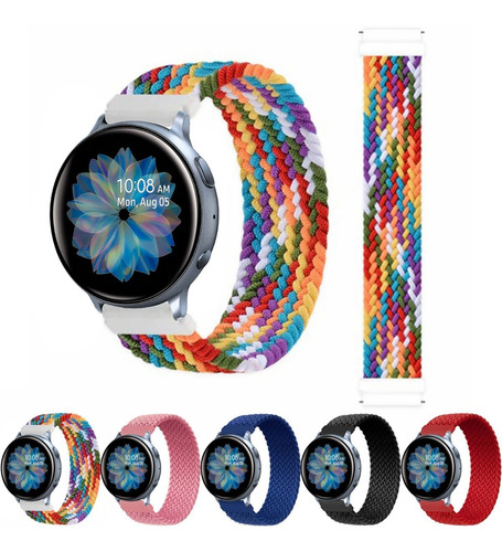 Correa De Nylon Trenzado + Mica Para Galaxy Watch Active 2