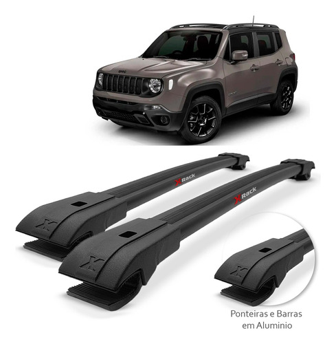 Travessa Larga Rack De Teto Jeep Renegade 2016 A 2024