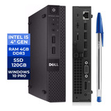 Mini Cpu Dell 3020 Intel I5-4590t 4º Geração 4gb Ssd 120gb