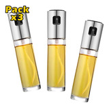 Pack X3 Dispensador Spray Rociador Aceite Vinagre Botella