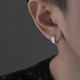 Hombre 925 Joyas Pendientes Premium Personalidad Earrings