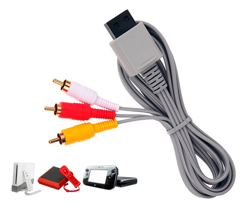 Cable Audio Video Av Compatible Con Wii Y Wii U Rca