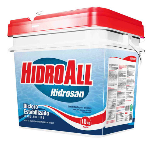 Cloro Granulado Hidrosan 10kg  - Hidroall