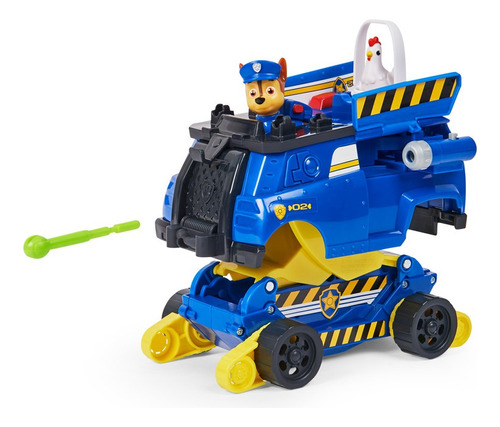 Vehículo Carga Y Rescata Chase Paw Patrol Nickelodeon Color Azul