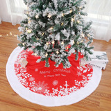 Alfombra Decorativa Para Árbol De Navidad, 122 Cm, Color Roj