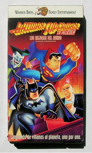 Batman Y Superman La Película Cassette Vhs Mexicano 1999