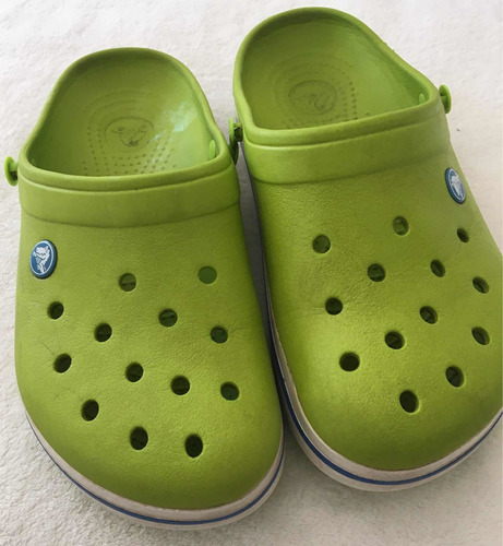 Crocs Verdes Niño. Originales! M 7 W 9 (nro.  38/39)