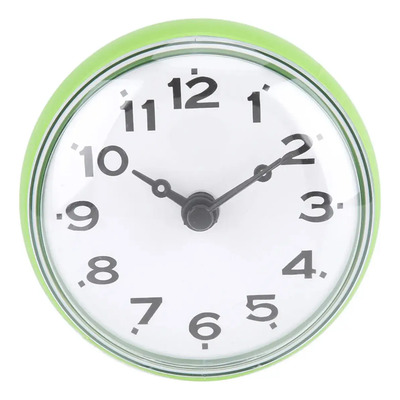 Reloj De Pared Impermeable Con Ventosa, Espejo, Baño Y