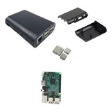 Kit Raspberry Pi 3 B+ Fonte + Case+ Sd 16gb + Dissipador