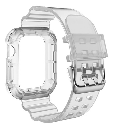 Correa Transparente Y Funda Para Apple Watch Band 8 7 6 Se 5