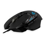 Mouse Logitech G502 Hero 11 Botones Gamer Rgb Cable Negro