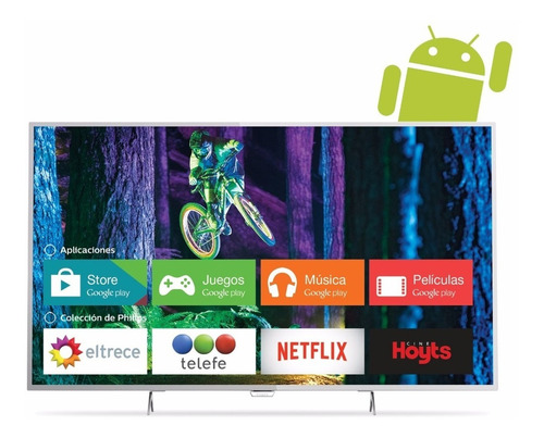 Smart Tv 4k 55 Philips Android Mod. 55pug6801/77