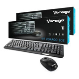 2pz Kit Teclado Y Mouse Inalámbrico Vorago Km-302