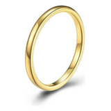 Aliança Avulsa Ouro 18k Tradicional 2mm Tungstênio