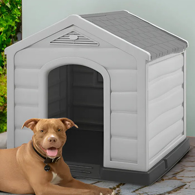 Casa Hogar Ideal Perro Raza Mediana Grande Confortable Rimax Color Gris Oscuro | Envío gratis