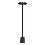 Lámpara Colgante Vintage Portalampara Cable Bell05 Color Negro