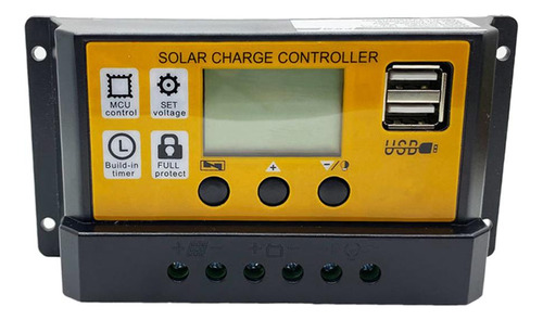 Controlador De Carga-carga Painel Solar Controlador 12v 10a