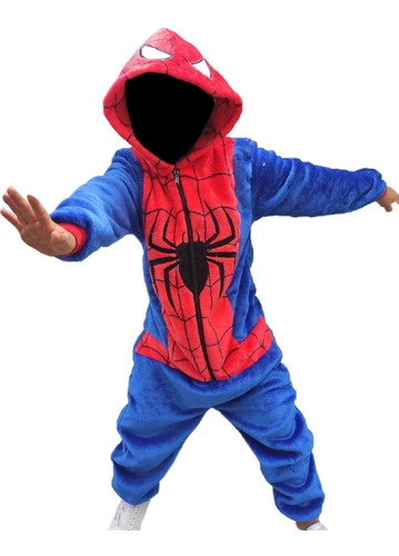 Pijamas Térmicas Spiderman Hombre Araña Enteriza Niños