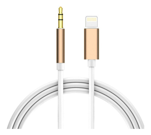 Cable Ficha Compatible Con iPhone A Miniplug Aux 3.5mm 1mt