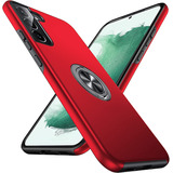 Funda Para Samsung Galaxy S22 5g-anillo 360°  Color Rojo