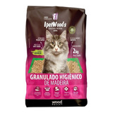 Granulado Higiênico De Madeira Para Gatos 2 Kg - Ipet Woods