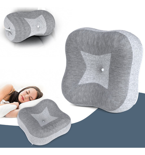 Almohada Memory Foam De Viaje Cervical Ergonomica Para Cuell