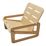 Silla Reposera Mdf Exterior Jardín Diseño Innovador- Promo!