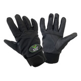 Guantes Pro Moto Impermeable Textura Cuerina Invierno Negro