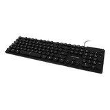 Teclado Perfect Choice Pc-201045 Qwerty Español Latinoamérica Color Negro