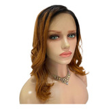 Peruca Full Lace Cabelo Humano Liso Levemente Ondulado 