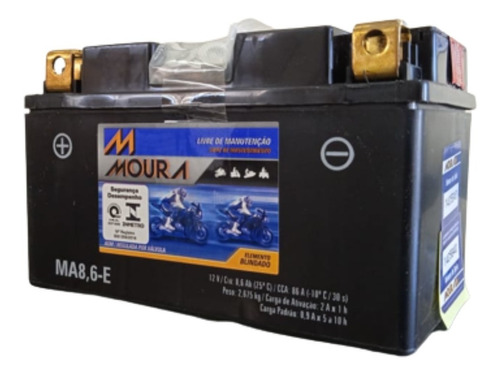 Bateria Moto Moura Ytz10s / Ma8,6-e Hornet S1000rr. R1 - R6