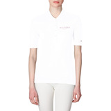 Playera Polo Tommy Hilfiger Mujer Slim Fit Blanco Casual 