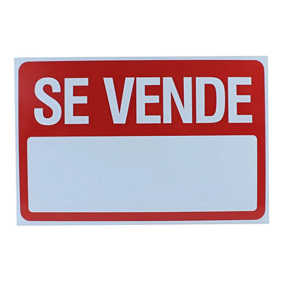Letrero Casa Myers Pvc Se Vende 22.8x30.4cm Exterior Rectangular Rojo
