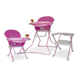 Comedor Y Silla De Niño Badala Ebaby Color Rosado