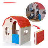 Casinha De Criança Portátil Infantil Playhouse Cosco Cor Branco