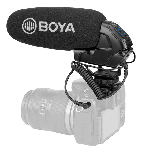 Boya Micrófono De Cámara Escopeta Con Filtro De Corte Bajo/m