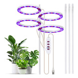 Cabezales Grow Light De 40+40 Led, Minibonsái Para Plantas D