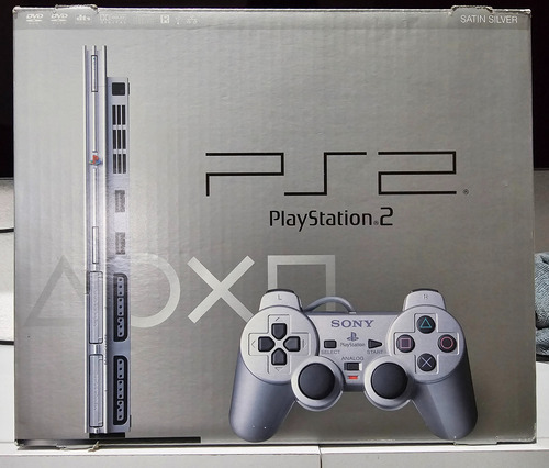 Playstation 2 Slim Satin Silver (scph-77000 Ss) - En Caja