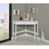 Kings Brand Furniture - Hastings - Escritorio Esquinero De . Color Blanco