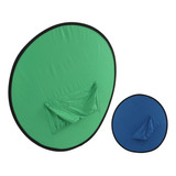 Fondo Azul Verde 2 En 1, Pantalla De Fondo Plegable