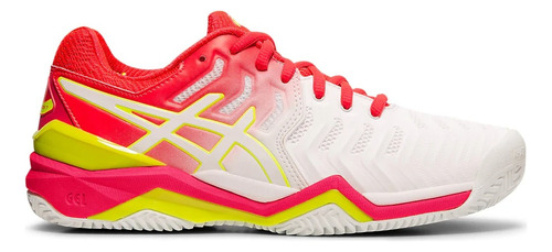 Tenis Asics Resolution 7 Clay Tennis Arcilla Espiga Rosa