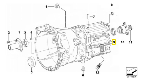 Anillo Retn Caja Cambios Para Bmw Serie 1 E87 118d M47n2 Foto 4