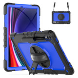 Funda Azul Con Correa De Mano Para Galaxy Tab S9+ De 12,4 Pu