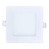 Panel Led Embutido 6w Cuadrado Blanco 12cm 220v Luz Calida