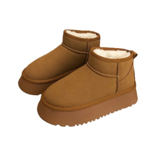 Botas Nieve Cortas Felpa Mujer Zapatos Plataforma Invierno