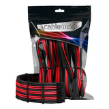 Kit Cables De Poder Cablemod Pro Moodmesh, Negro/rojo
